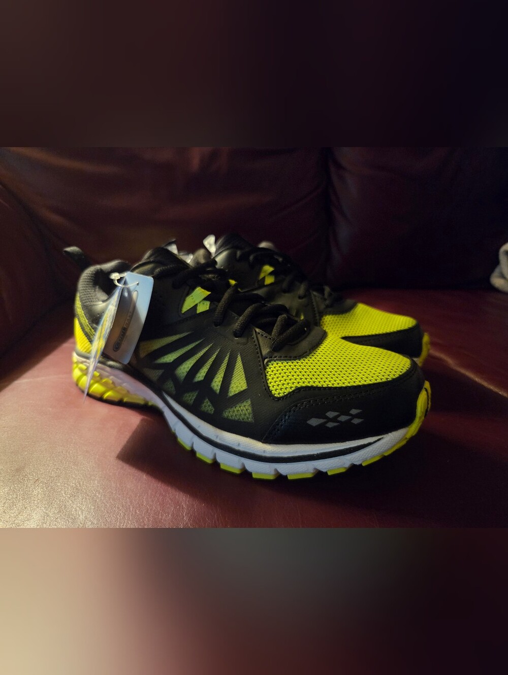 FILA Steelstrike Energized Trainers Mens 10.5 Size Black/Green Mesh NIB NEW
